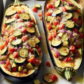 Aubergines Farcies aux Légumes Gourmands