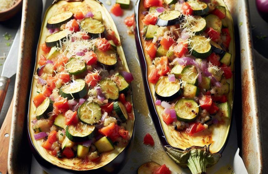 Aubergines Farcies aux Légumes Gourmands