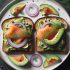Tartines Gourmandes au Saumon, Avocat et Oignons Rouges
