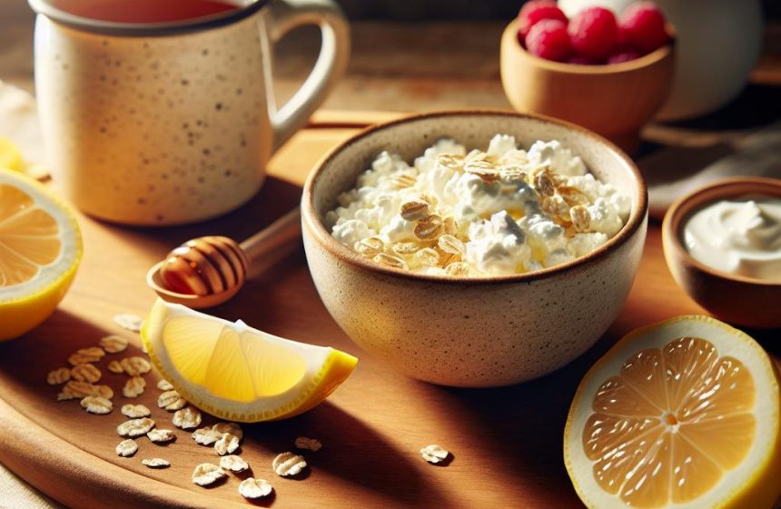 Délice Matinal au Citron et Fromage Blanc
