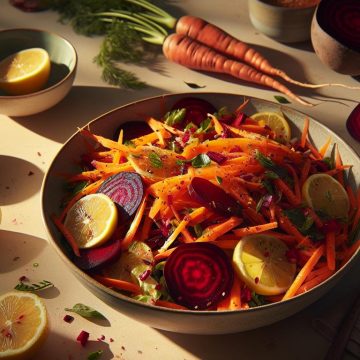 Salade de Carottes et Betteraves aux Saveurs Citronnées