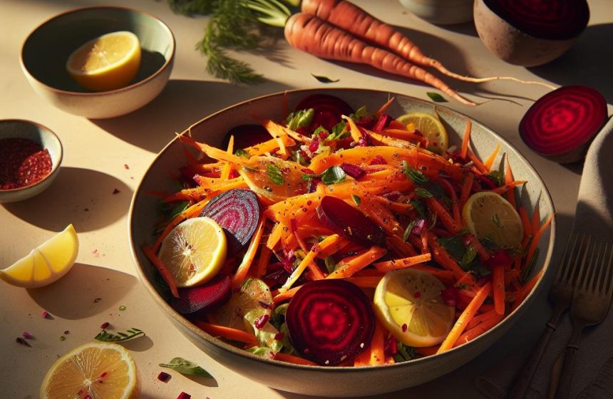Salade de Carottes et Betteraves aux Saveurs Citronnées