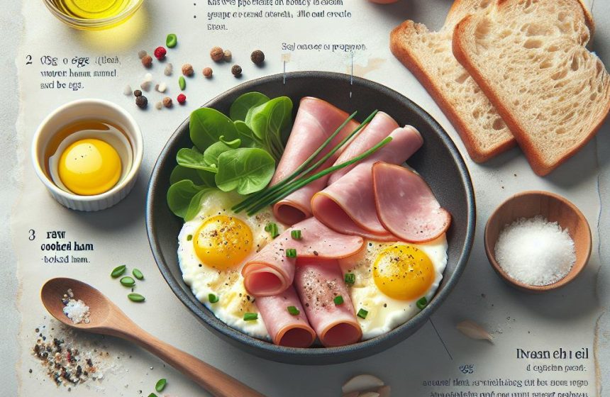 Œufs Brouillés Gourmands au Jambon Cru et Cuit