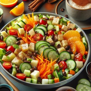 Salade Gourmande aux Pommes de Terre et Fruits Frais