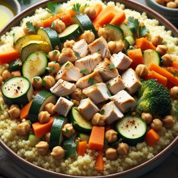 Couscous Garbit Équilibré aux Légumes et Poulet