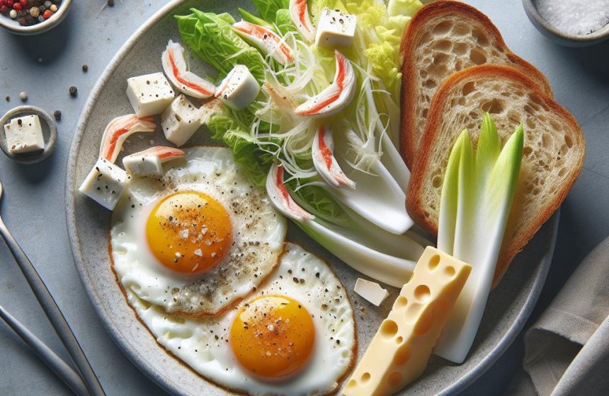 Délice d&rsquo;Œufs au Plat et Salade Croquante