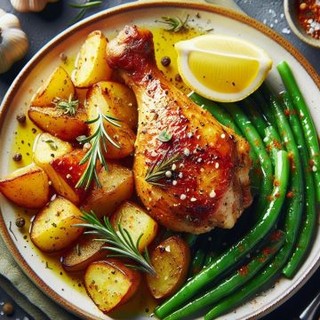 Pilons de Poulet Grillés et Pommes de Terre Sautées