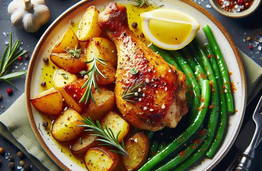Pilons de Poulet Grillés et Pommes de Terre Sautées