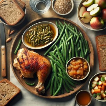 Cuisse de Poulet Rôti et Haricots Verts Gourmands