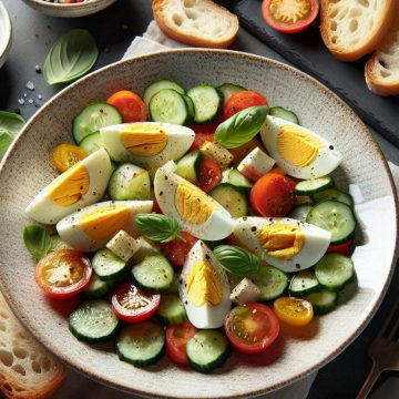 Salade Fraîcheur aux Œufs et Pain Sans Gluten