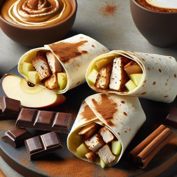 Wraps Protéinés Gourmands au Poulet et Chocolat