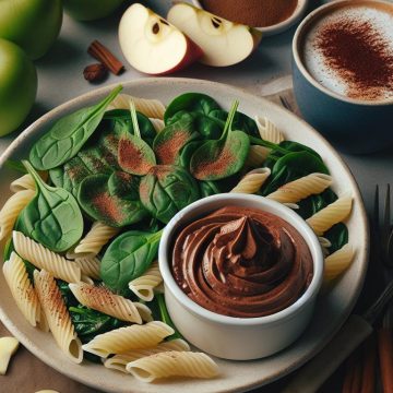 Pâtes aux Épinards et Mousse Choco Protéinée