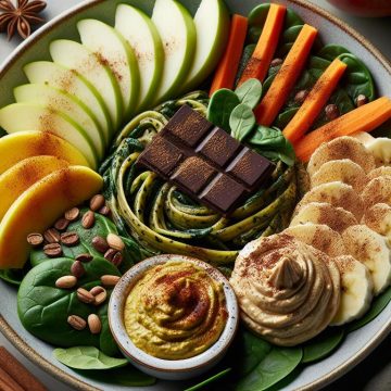 Pâtes aux Épinards et Douceur Fruité-Chocolatée