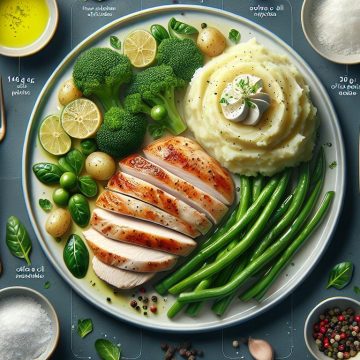 Délice de Poulet Rôti et Purée de Pomme de Terre