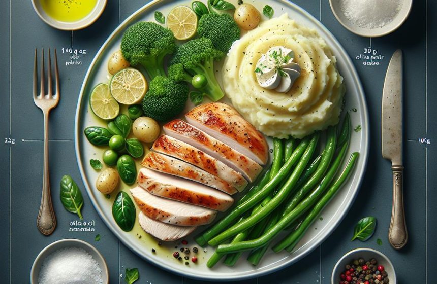 Délice de Poulet Rôti et Purée de Pomme de Terre