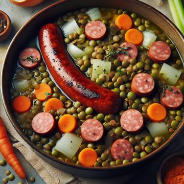 Lentilles Savoureuses aux Saucisses