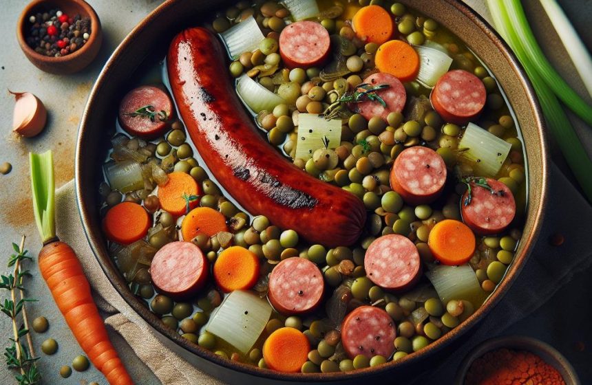 Lentilles Savoureuses aux Saucisses