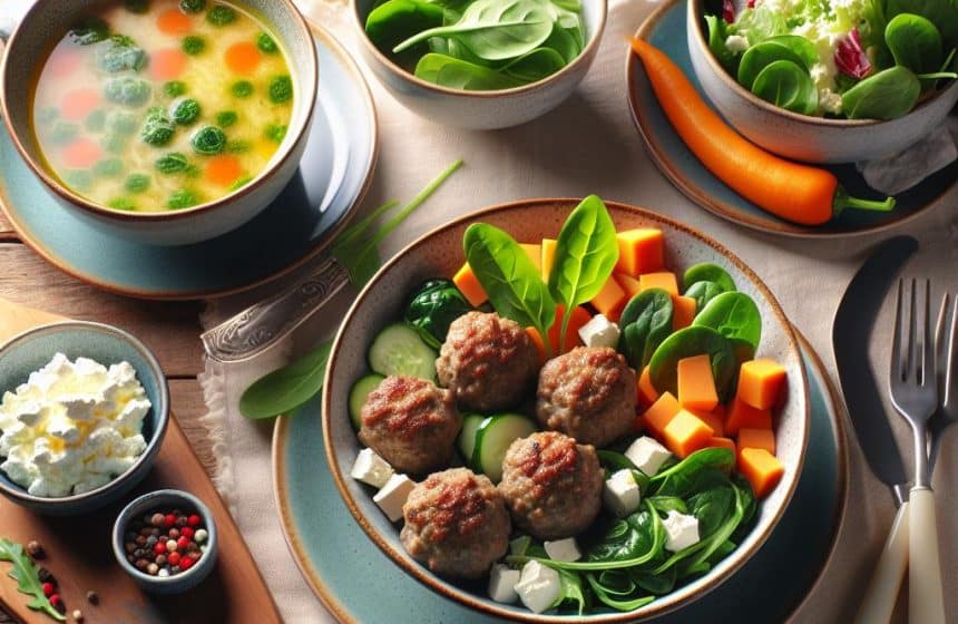 Délice Nutritif aux Boulettes de Viande et Légumes
