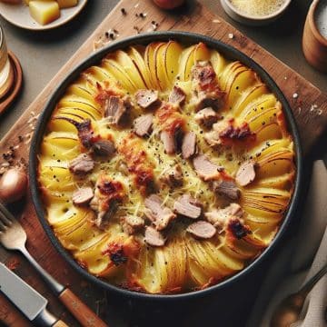 Gratin de Pommes de Terre et Lapin Savoureux