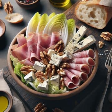 Salade Gourmande de Jambon de Dinde et Chèvre