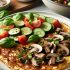 Omelette aux Champignons et Salade Fraîche de Concombre et Tomate