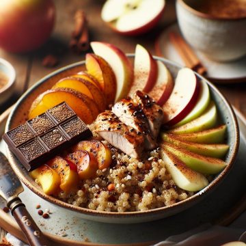 Délice de Quinoa au Poulet et Sésame avec Douceur Fruité