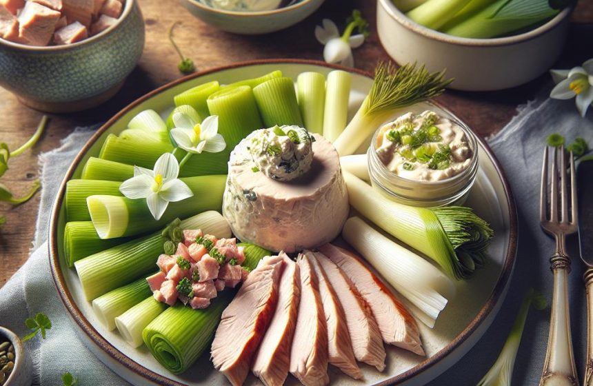 Délice de Poireaux et Poulet au Vacherin Vanillé