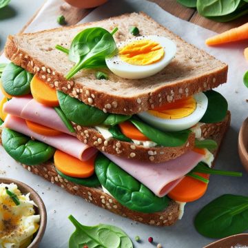 Sandwich Santé aux Épinards et Carottes