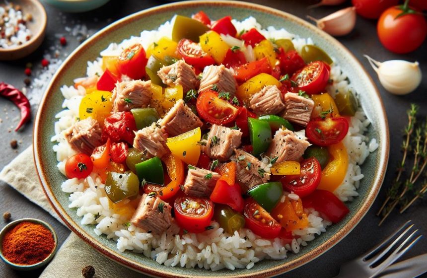 Thon Basquaise aux Légumes et Riz Complet Bio