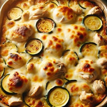Gratin de Poulet et Courgettes à la Mozzarella