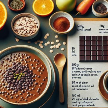 Soupe Réconfortante aux Lentilles Corail et Douceur Chocolatée