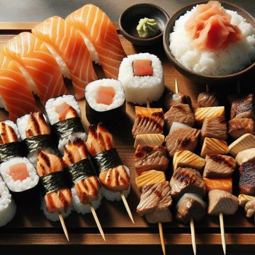 Sushis et Brochettes Gourmandes au Riz