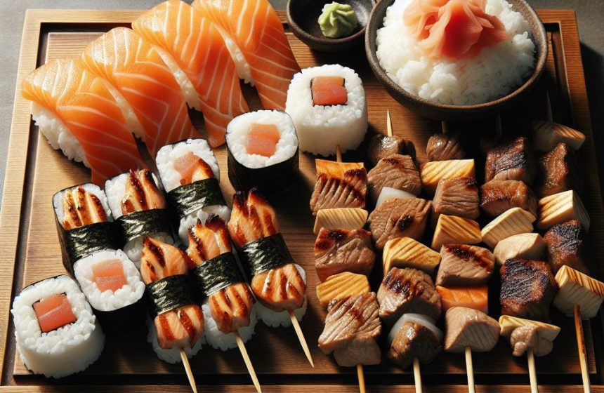 Sushis et Brochettes Gourmandes au Riz