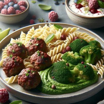 Boulettes de Viande et Purée de Brocolis Gourmande