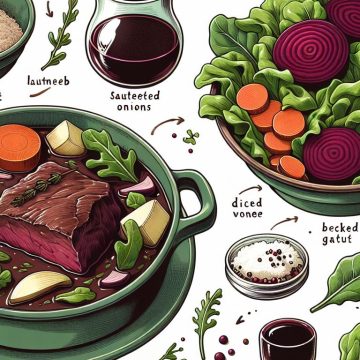Boeuf Bourguignon et Salade Verte Gourmande