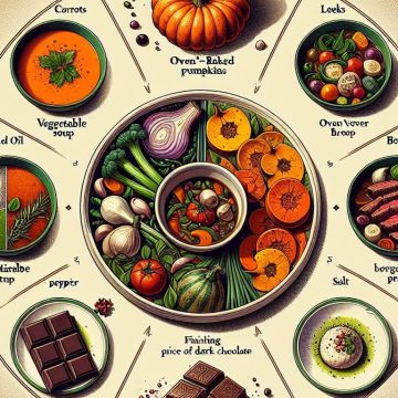 Délice Automnal: Soupe de Légumes, Potirons au Four, Bœuf en Sauce et Chocolat Noir