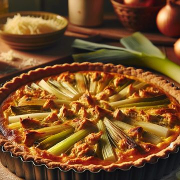 Quiche Maison aux Poireaux et Poulet