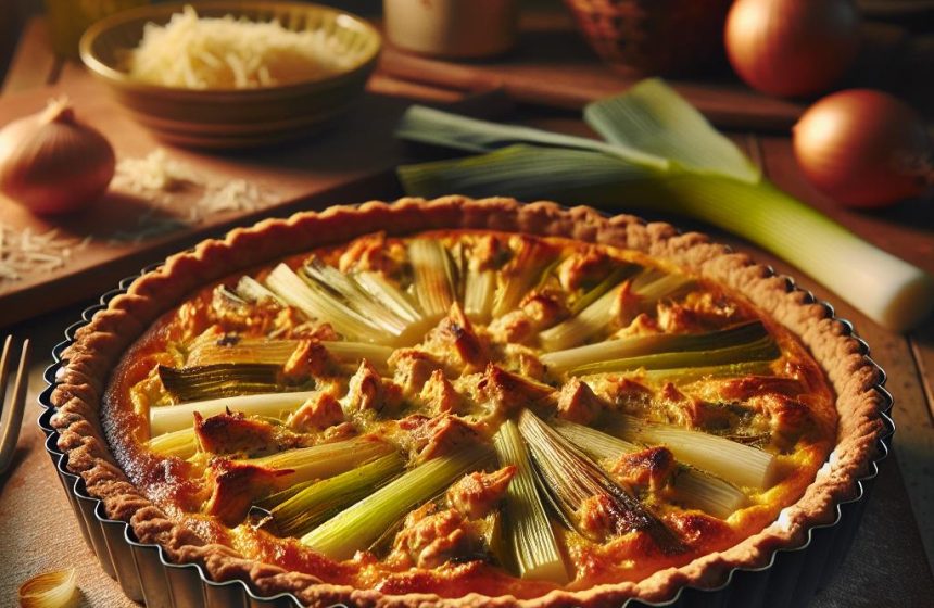 Quiche Maison aux Poireaux et Poulet