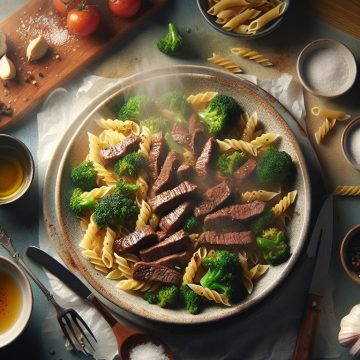 image-147 Pâtes au Bœuf Sauté et Brocolis