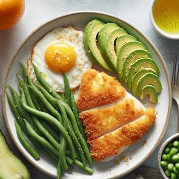 image-151 Délice de Poisson Pané Maison avec Haricots Verts et Avocat