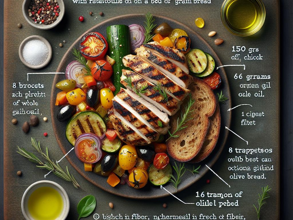 image-154 Délice de Poulet à la Ratatouille sur Lit de Pain Complet