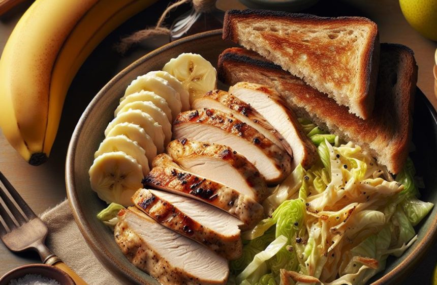 Délice de Poulet aux Choux et Pain Complet