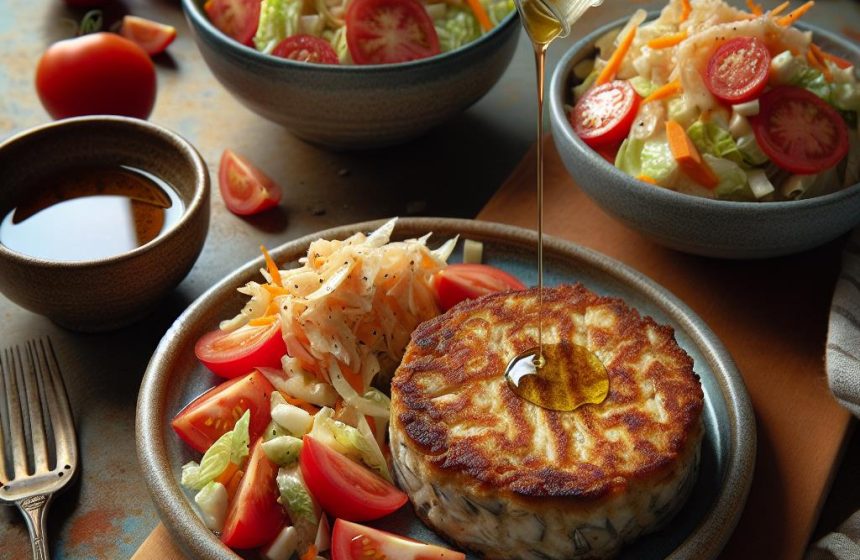 Cake au Poisson et Salade Croquante