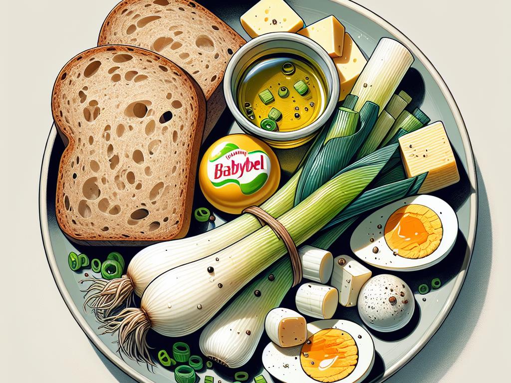 image-171 Délice de Poireaux Vinaigrette avec Œuf Dur et Babybel