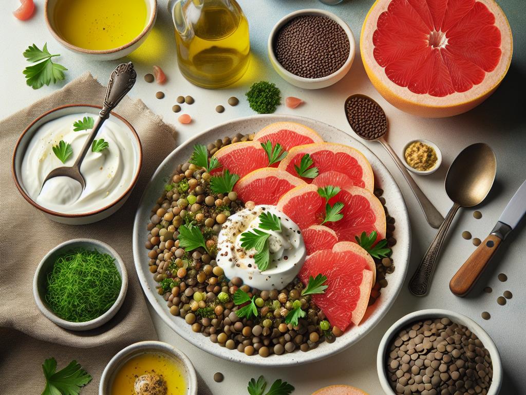 image-172 Salade de Lentilles au Pamplemousse et Yaourt