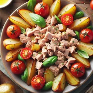 image-174 Pommes de Terre Rôties avec Thon et Tomates Cerises