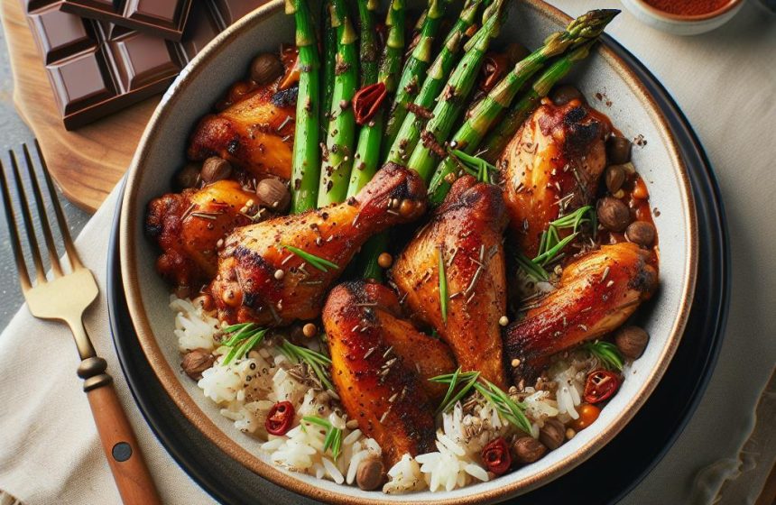 Mijoté d’Ailes de Poulet Épicées et Riz Basmati