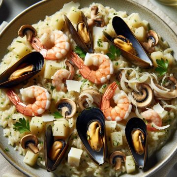 image-185 Risotto de Céleri Rave aux Fruits de Mer et Champignons