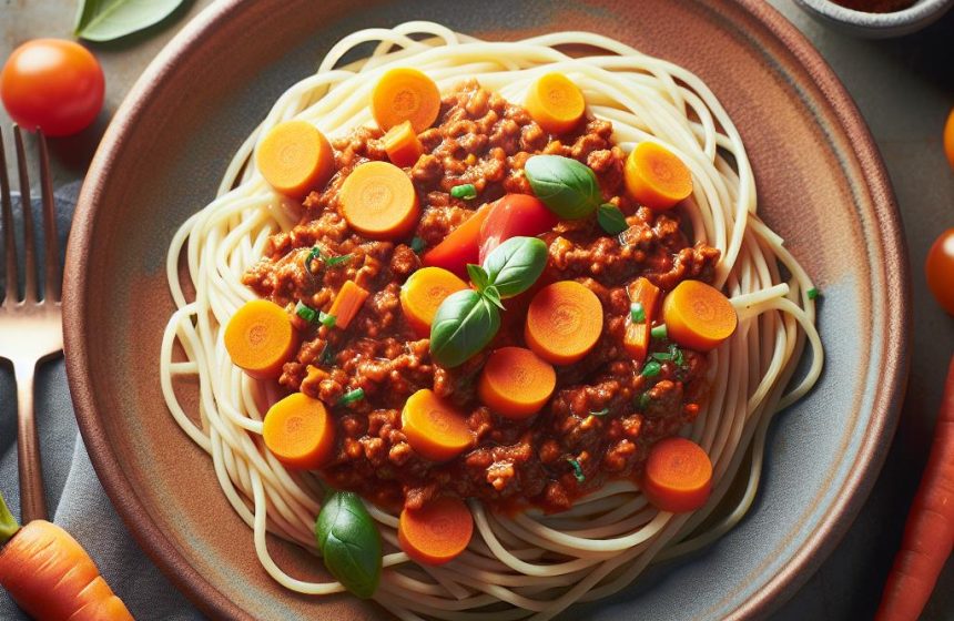 Spaghetti Complet à la Bolognaise et Carottes