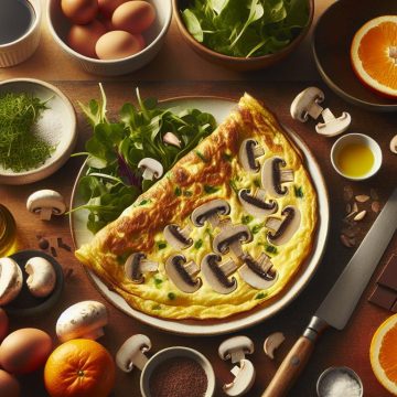 image-189 Omelette Gourmande aux Champignons et Salade Verte